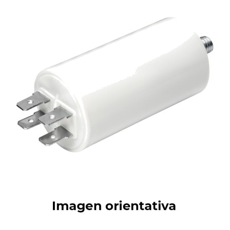 condensador de arranque para motor con espiga y faston doble mka 450 v m8