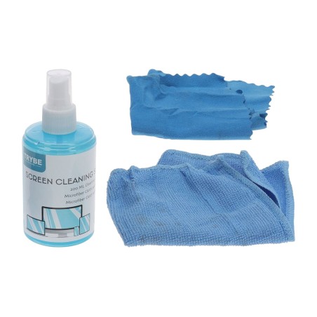 bildschirmreinigungsspray mit 2 mikrofasertüchern 200 ml