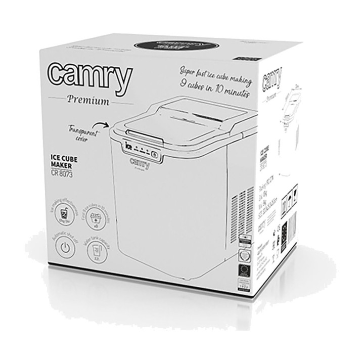 CAMRY Machine à glaçons CR8073 74-87W 12 KG/24 H 32 CM 78848