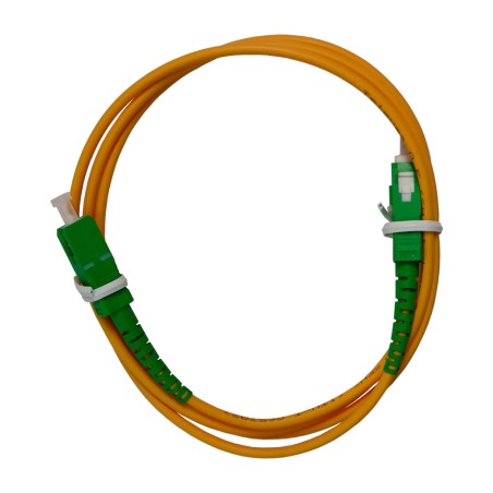 latiguillo de fibra óptica monomodo de interior sc/apc lsfh 2 m