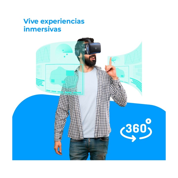 NK Gafas de realidad virtual para smartphone con auriculares 3D 51119