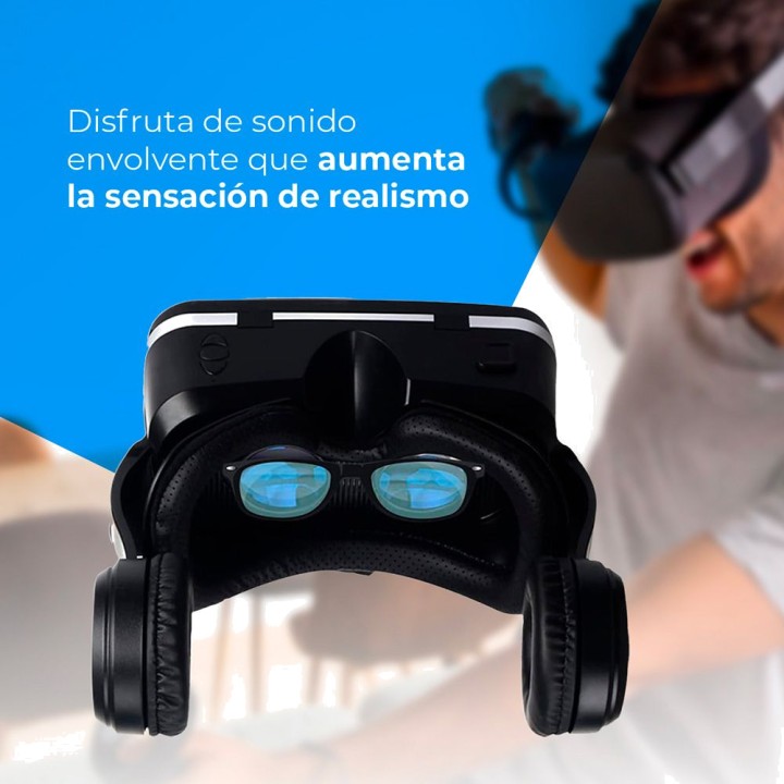 NK Gafas de realidad virtual para smartphone con auriculares 3D 51119