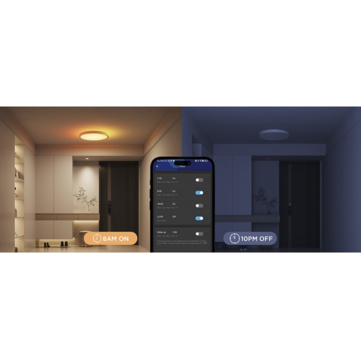 GOVEE Plafón de techo LED inteligente redondo con wifi y Bluetooth RGBWW RGBIC 30 CM H80A1C01 100190369