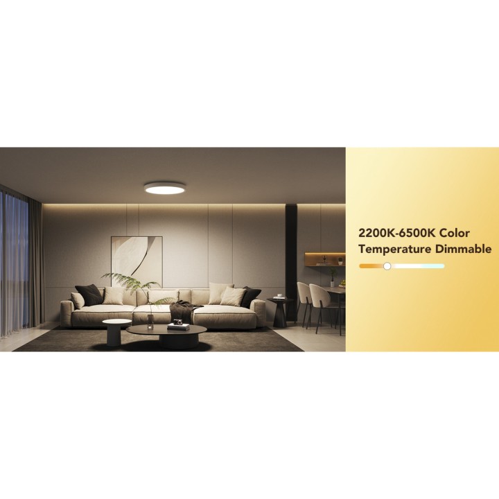 GOVEE Round smart LED ceiling light with Wi-Fi and Bluetooth