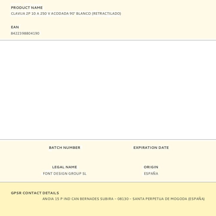 BF Ștecher unghiular de 90 de grade 2P 10 A 250 V (5UD)