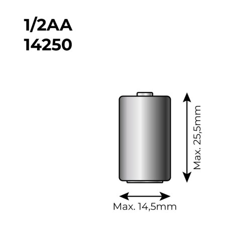 litijeva baterija lpt2 150 1/2 14250 3,6 v 1200 mah