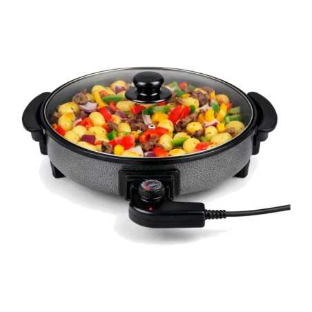 cazuela electrică multifuncțională cu capac 1500 w 40 cm 100 mm