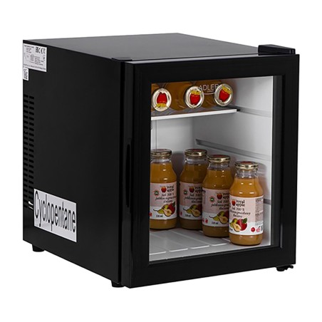 frigorifero termoelettrico con porta in vetro e luce led ad8088 29 l 45 cm