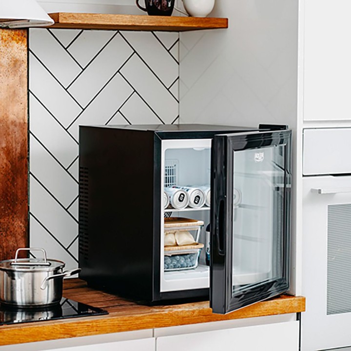 ADLER Thermoelectric refrigerator with glass door and LED