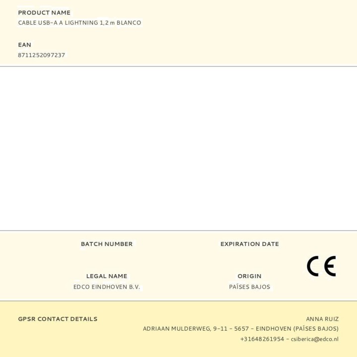 ALL RIDE Kabel do ładowania i danych z USB-A na Lightning