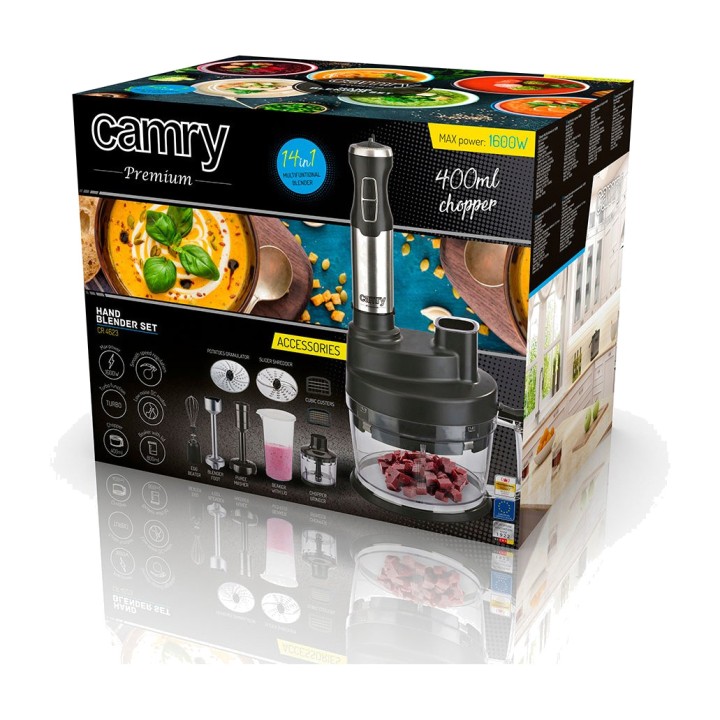 CAMRY Ręczny blender z akcesoriami i misą CR4623 1600 W