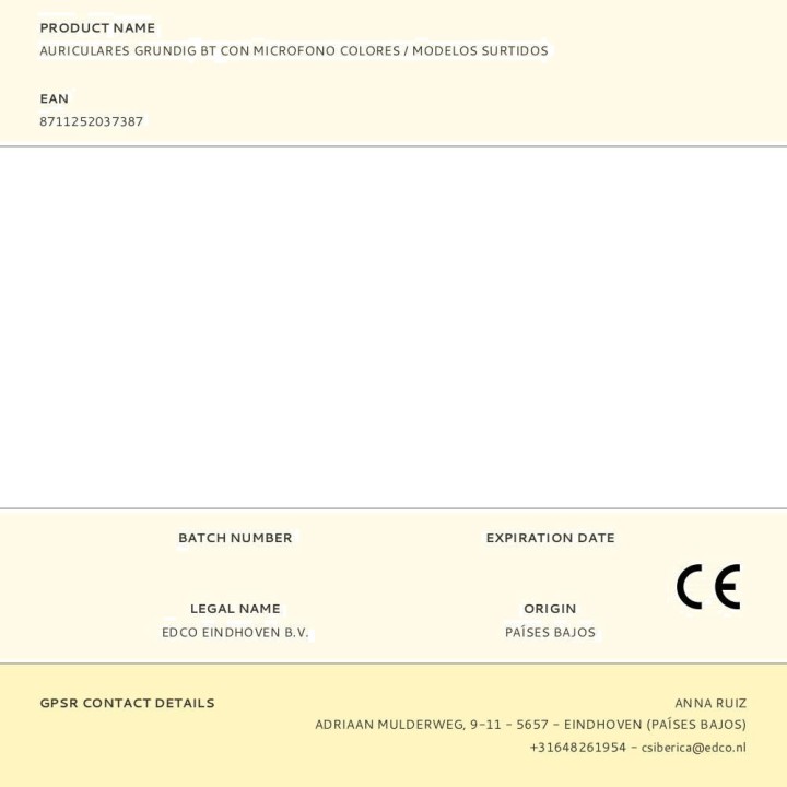 GRUNDIG Auriculars amb micròfon i connexió sense fil BT /