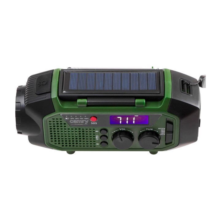 CAMRY Radio d’urgence solaire avec dynamo, batterie externe