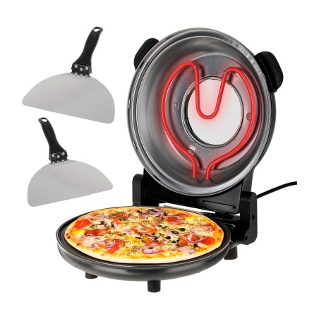 four électrique à pizza avec pierre en céramique ad6314 1200 w