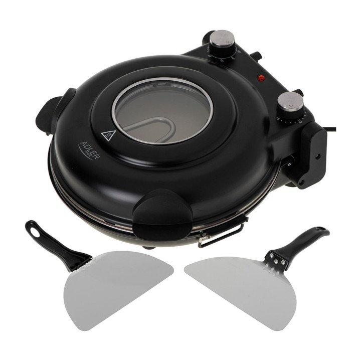 ADLER Elektrischer Pizzaofen mit Keramikstein AD6314 1200 W