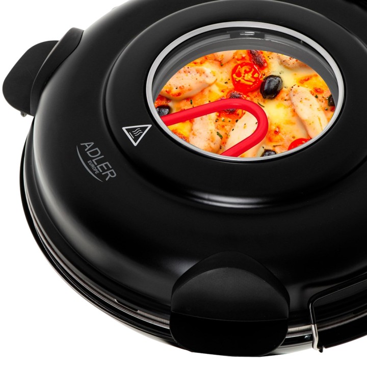 ADLER Elektrischer Pizzaofen mit Keramikstein AD6314 1200 W