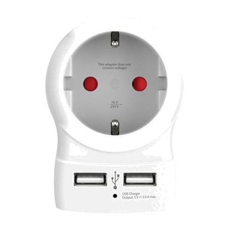 adaptador de enchufe europeo con 2 usb 1500282