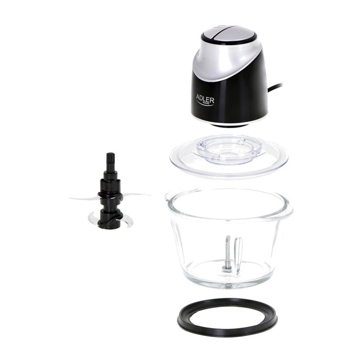 ADLER Hachoir électrique avec bol en verre AD4082 550 W 1,2