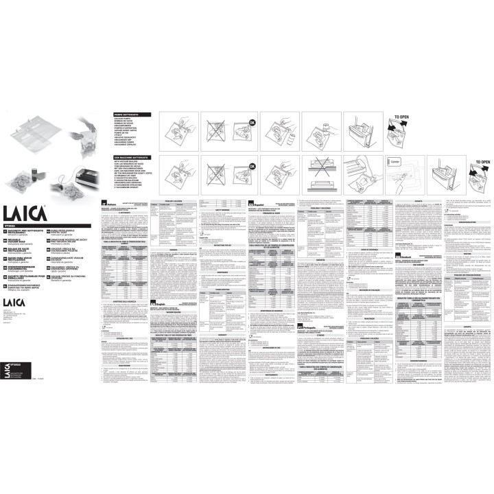 LAICA Bosses de buit reutilitzables amb doble tancament