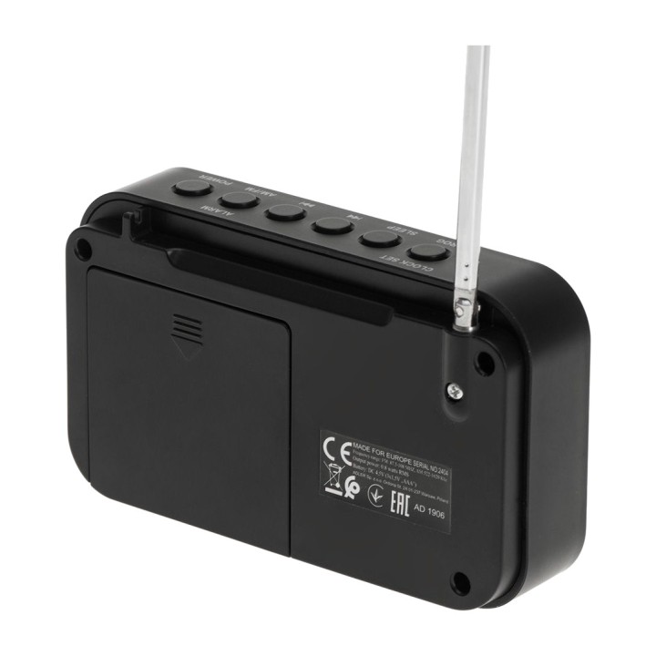 ADLER Radio digitale portatile con sveglia e display LCD AD