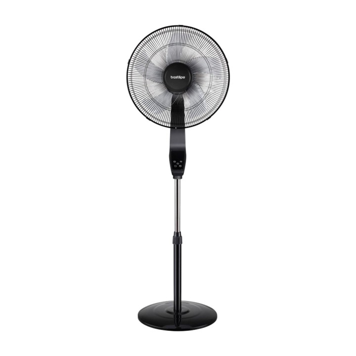 BASTILIPO Pedestal fan with remote control COIN-BLACK 50 W