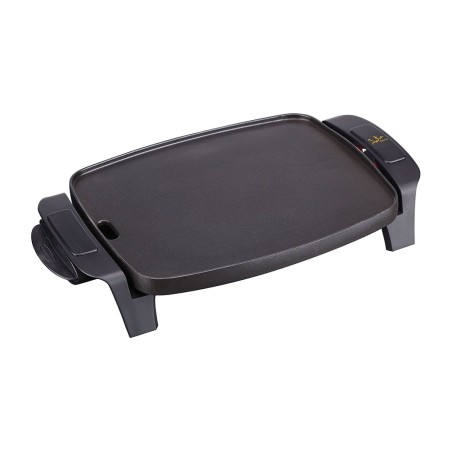 električna gladka ponev za žar z nelepljivo površino durastone-1000w 280x220mm