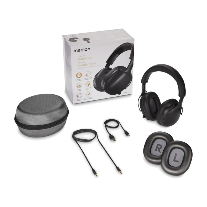 MEDION Auriculares inalámbricos de diadema con micrófono LIFE HX1-PURE 100225735