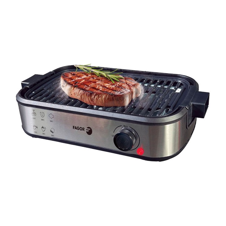 FAGOR Smokeless electric griddle with extractor and carbon
