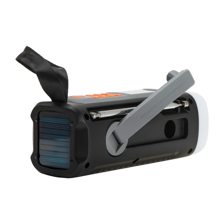 ADLER Radio de emergencia solar con manivela, linterna y powerbank AD 1920 AM/FM/SW 4500 MAH 51168