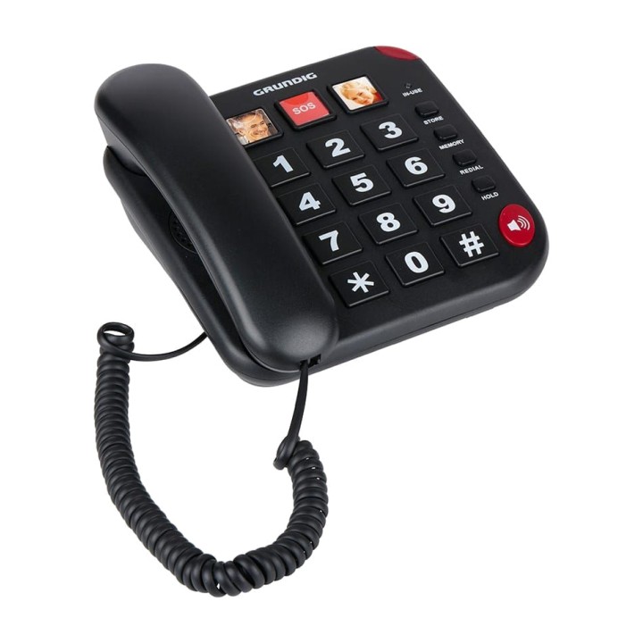 GRUNDIG Festnetztelefon für Senioren mit Freisprechfunktion