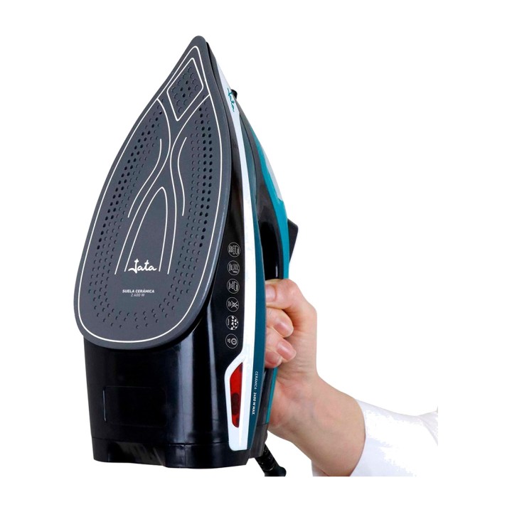 JATA Steam iron with ceramic soleplate and automatic