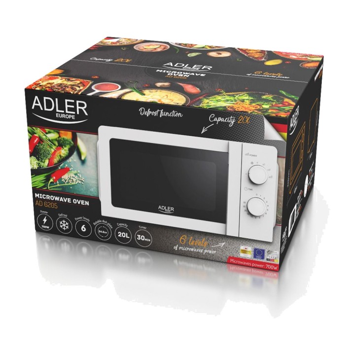 ADLER Microwave with turntable AD6205 700 W 20 L 07198
