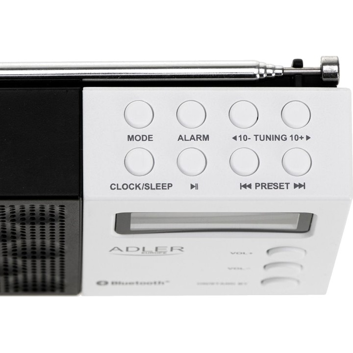 ADLER Radio digitale portatile con bluetooth, lettore USB/SD