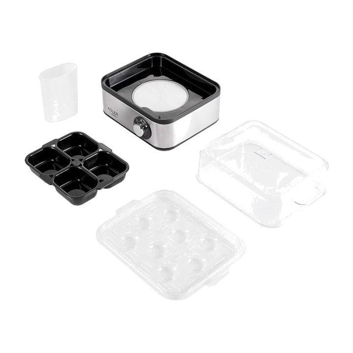 ADLER Cocedor eléctrico para 8 huevos con molde de fritos AD4486 800 W 07128VAR