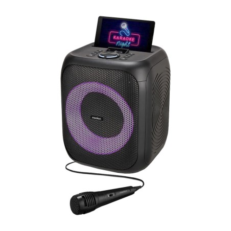 altavoz de fiesta bluetooth con karaoke e iluminación life s61991 50w
