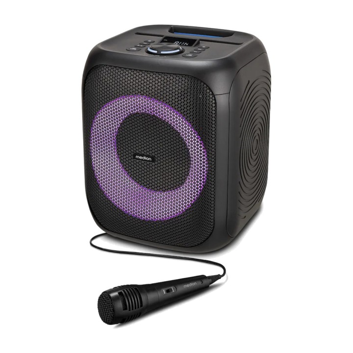 MEDION Bluetooth-festhøjttaler med karaoke og belysning LIFE