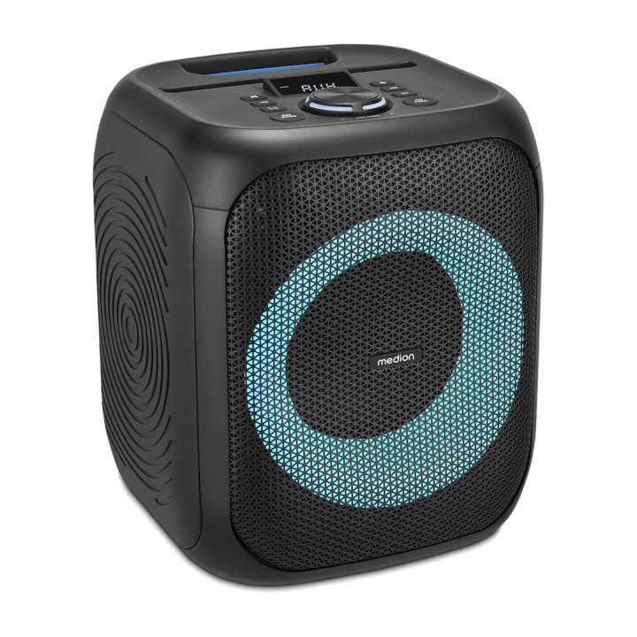 MEDION Bluetooth party speaker with karaoke and lighting