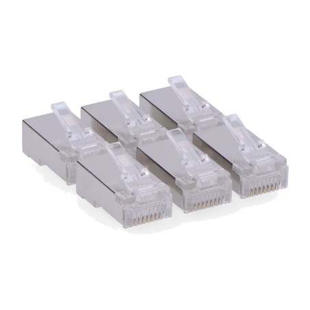 shielded male network cable connector rj45 ftp cat.5e 6 uds