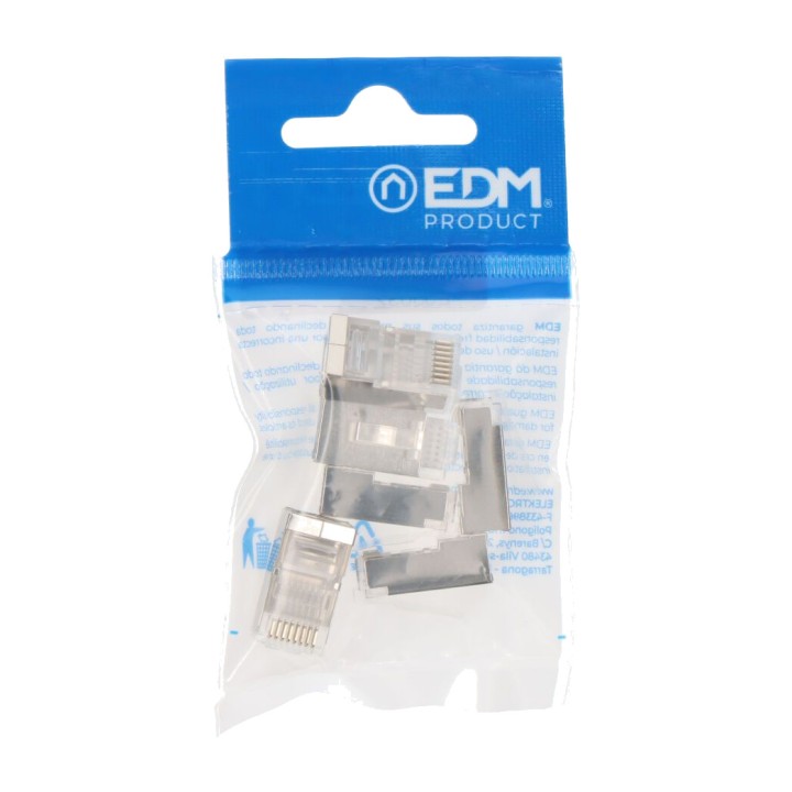 LOGILINK Conector de cable de red macho blindado RJ45 FTP