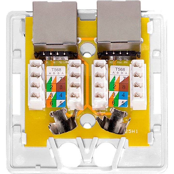 LOGILINK Boîtier en saillie avec 2 connecteurs RJ45 blindés
