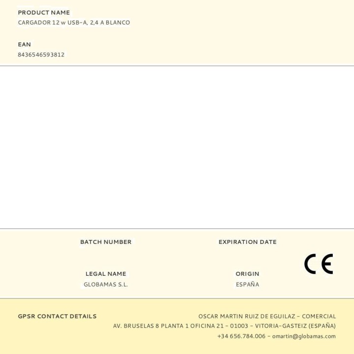 TECH ONE Încărcător de rețea USB-A BSK 12 W 2,4 A (2UD)
