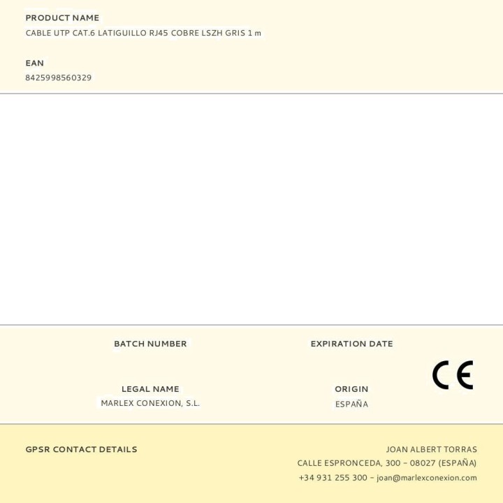 LOGILINK Měděný síťový patch kabel UTP CAT.6 RJ45 LSZH (2UD)