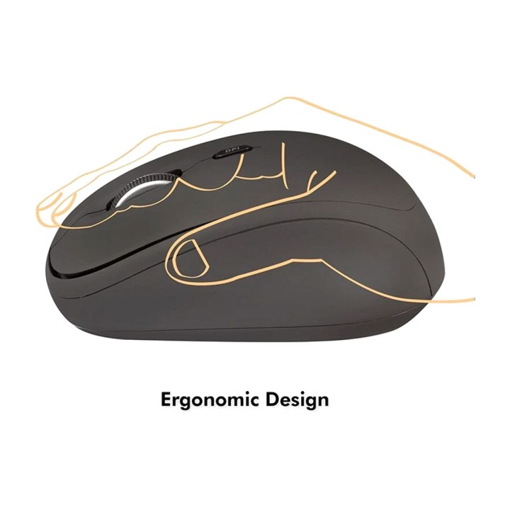 LOGILINK Mouse ergonomico wireless 2,4-GHZ 1600 DPI 51344