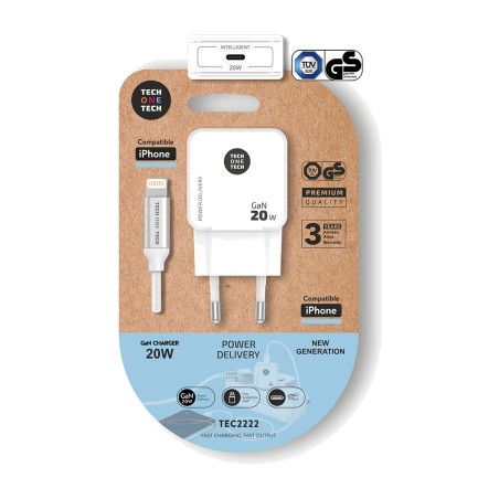 gyors hálózati töltő usb-c–lightning kábellel gan pd 20 w 1 m