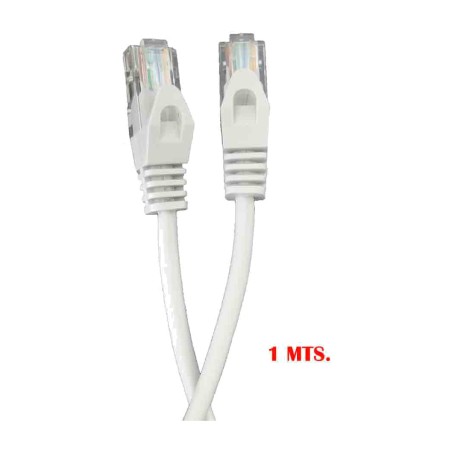 latiguillo de red utp con conectores rj45 cat.5e outex 1 m