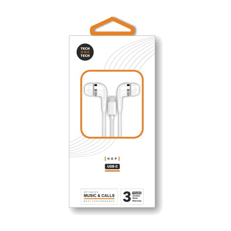 in-ear wired headphones with microphone eartech-hop usb-c