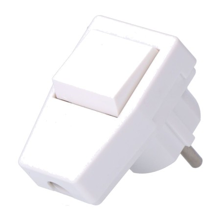 spina schuko con interruttore 10 a 250 v 40x65x62mm