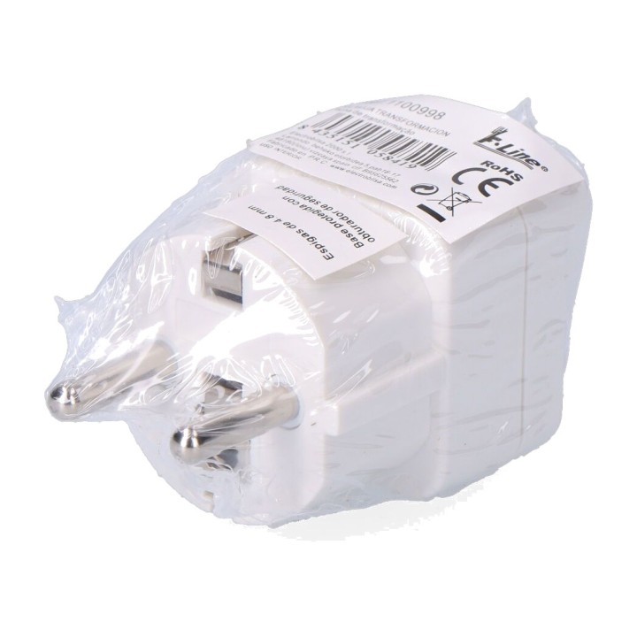 F-LINE Uniwersalny adapter wtyczki na schuko 4,8 MM (5UD)
