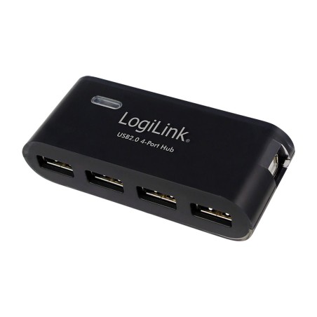 4-port-usb-hub mit netzteil 2.0 480 mbit/s