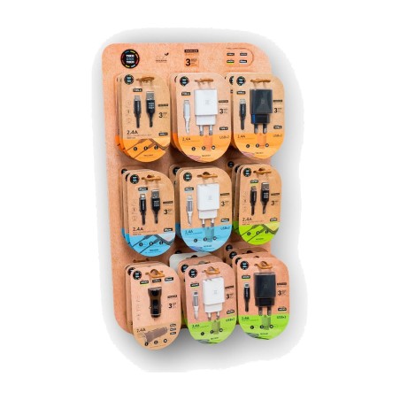 usb-ladegerätedisplay mit standfuß eko 27 uds 34x15x58cm